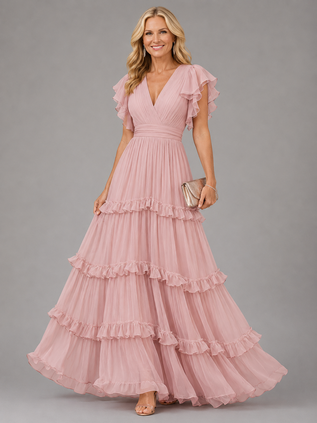 Dames Elegante Bruiloft Maxi Jurk