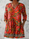 Lange Blouse met V-Hals