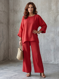 Prue Oversized Tuniek en Wijde Broek Set voor Dames