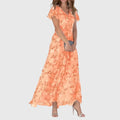 Women's Elegant Figure Flattering Midi Dress