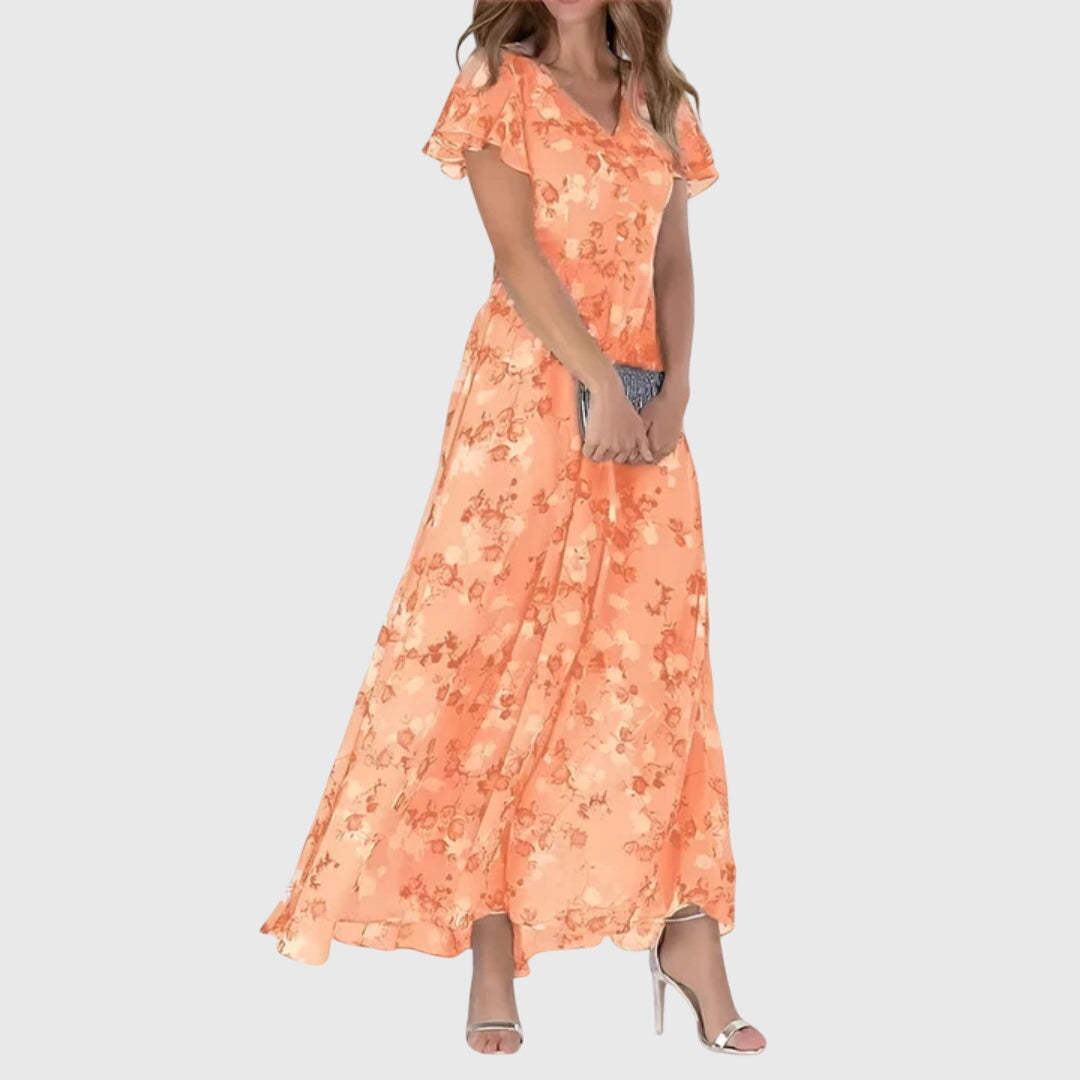 Women's Elegant Figure Flattering Midi Dress