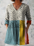 Lange Blouse met V-Hals
