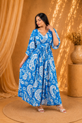 Modern Outfits Anamika Flared Maxi Jurk met Paisleyprint
