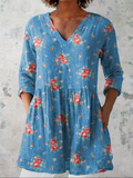Lange Blouse met V-Hals