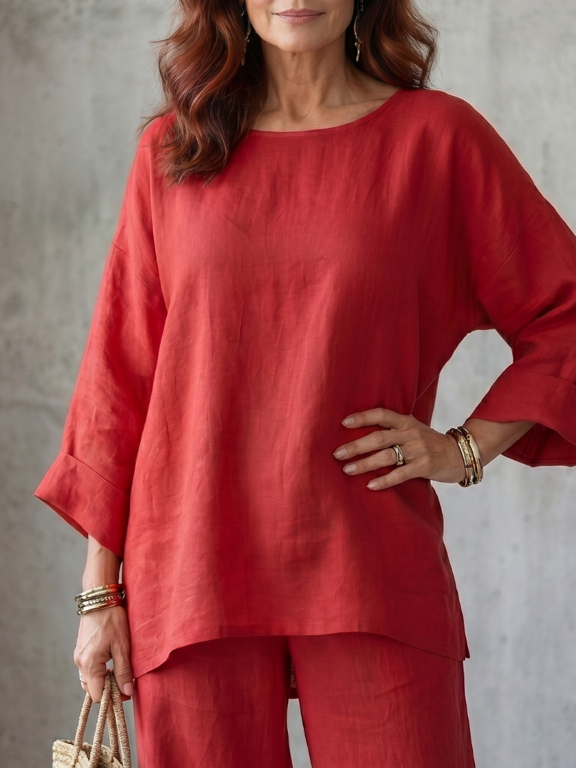 Prue Oversized Tuniek en Wijde Broek Set voor Dames