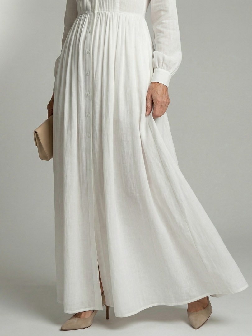 Dames Elegante Soepelvallende Maxi Jurk