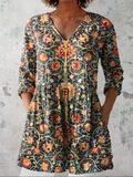 Lange Blouse met V-Hals