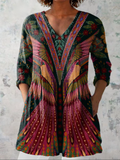 Lange Blouse met V-Hals