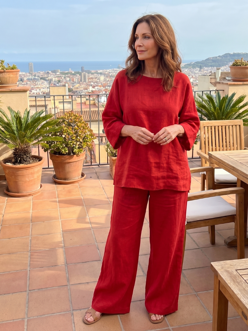 Prue Oversized Tuniek en Wijde Broek Set voor Dames