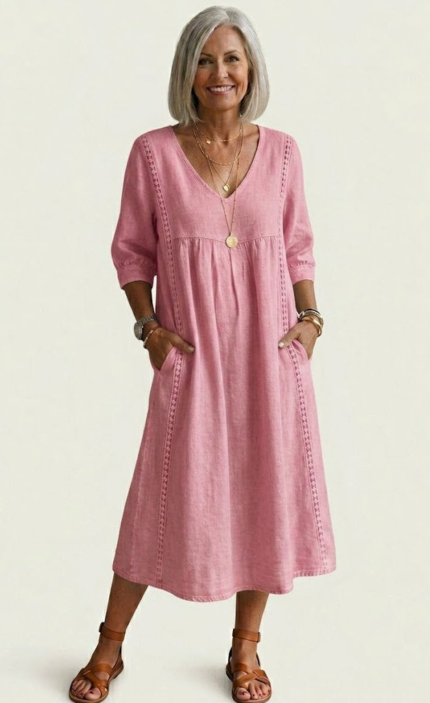 Dames Elegante A-Lijn Maxi Jurk