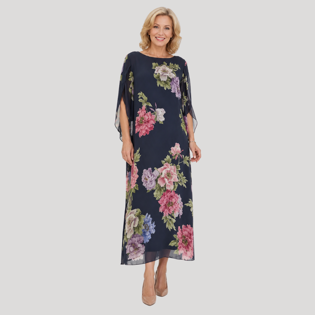 Midnight Bloom Maxi-jurk met Bloemenprint