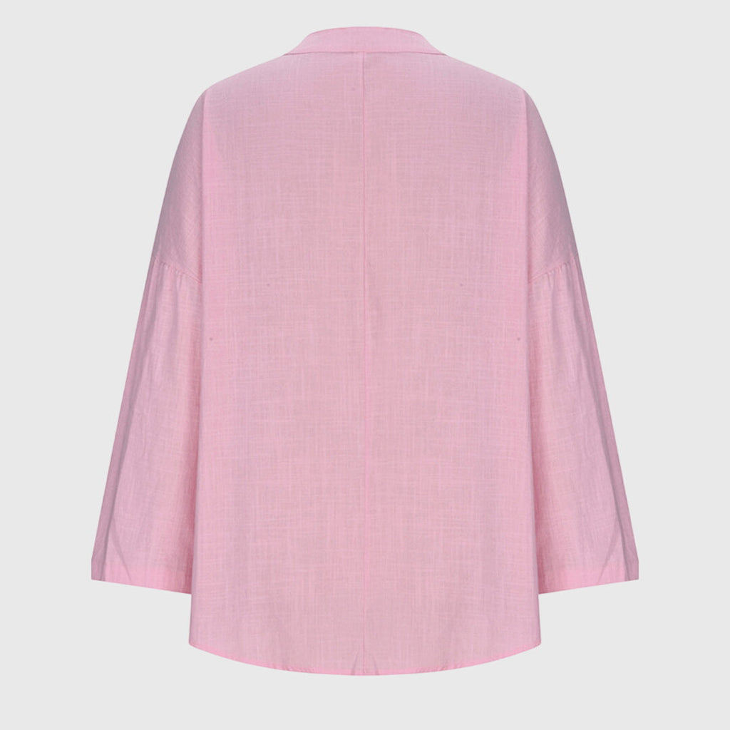 Lenara Flowy Elegant Long Sleeve Beach Shirt