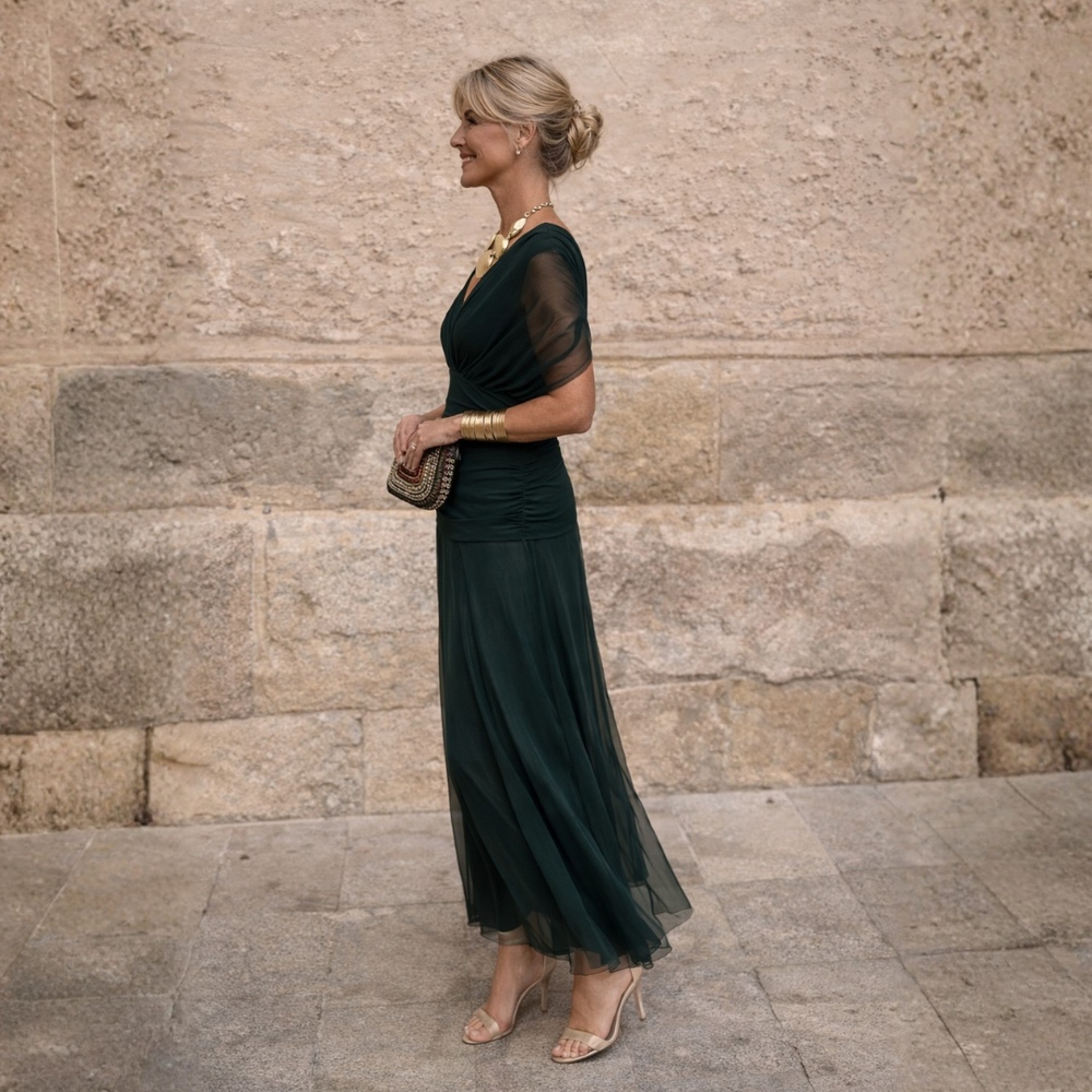 Mikaela Off-Shoulder Mermaid Maxi Jurk