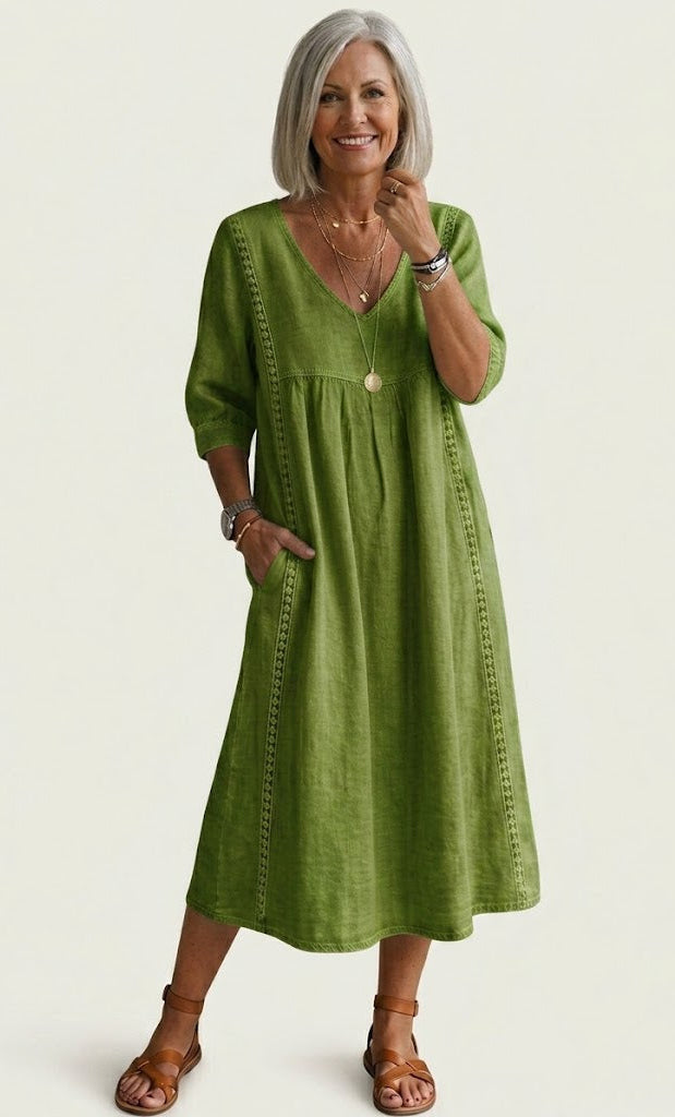 Dames Elegante A-Lijn Maxi Jurk