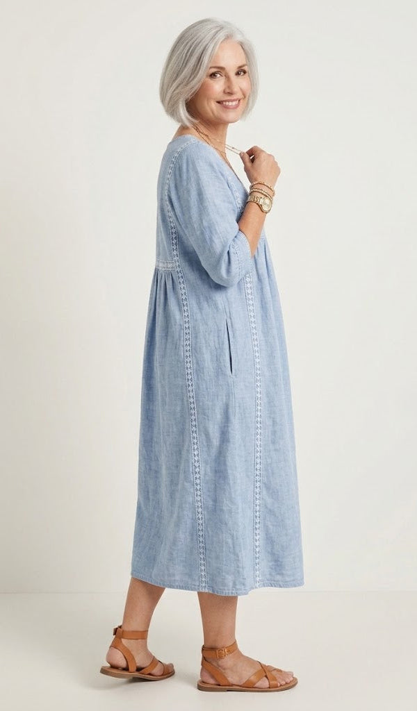 Dames Elegante A-Lijn Maxi Jurk