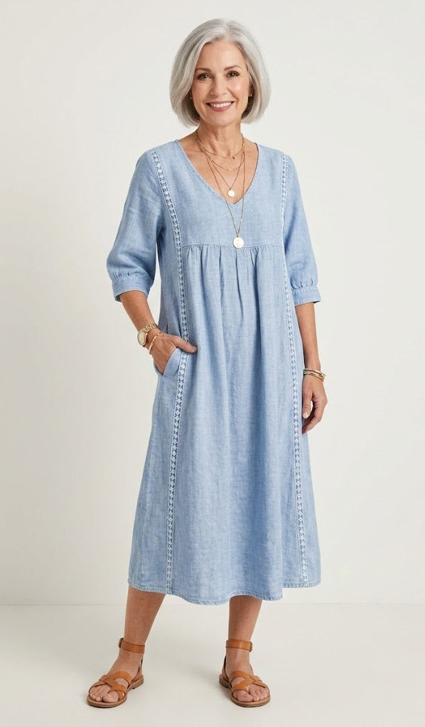 Dames Elegante A-Lijn Maxi Jurk