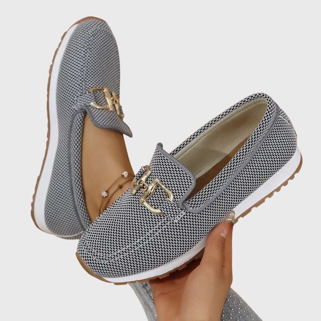 Susana Orthopedische Loafers met Horsebit Detail, Blauw