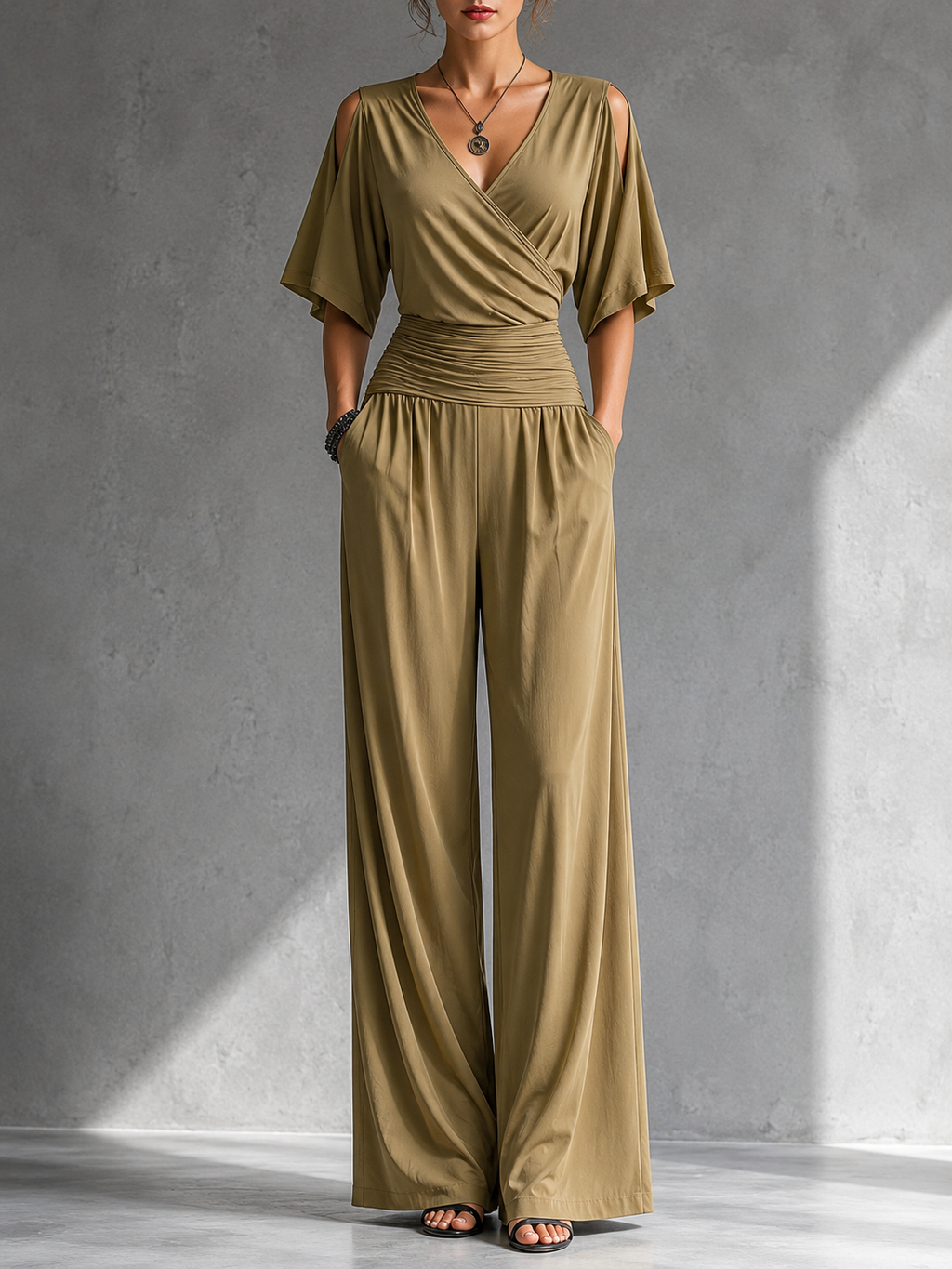 Grayson & Porter Gerika™ Elegante Jumpsuit met Wijde Pijpen