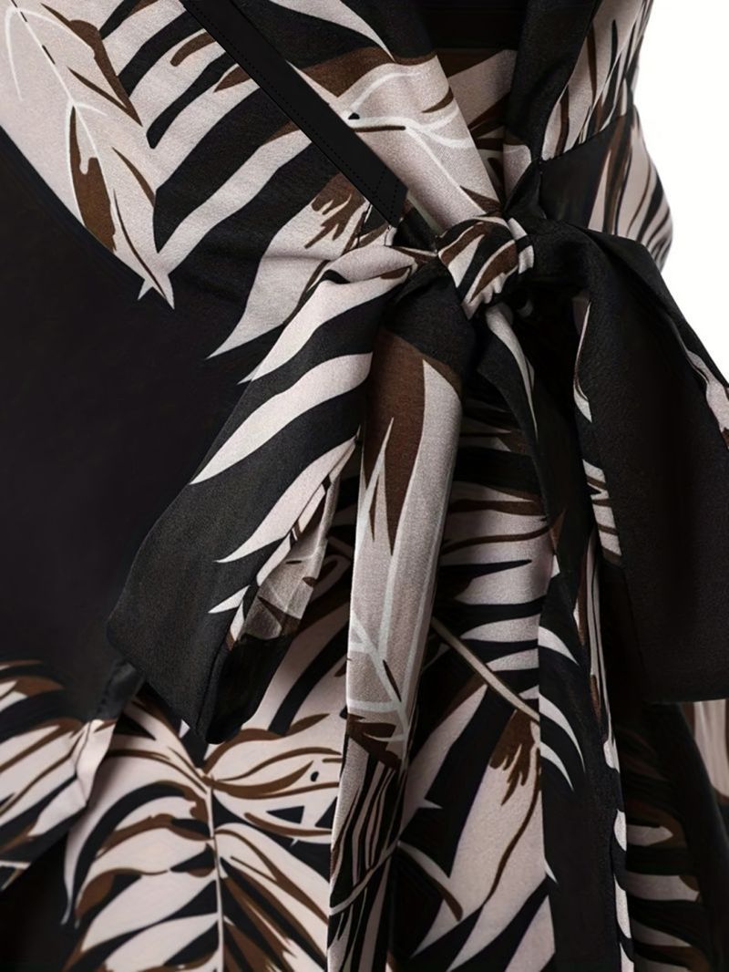 Sexy Europese Stijl Midi Jurk met Heupaccent en Vierkante Hals