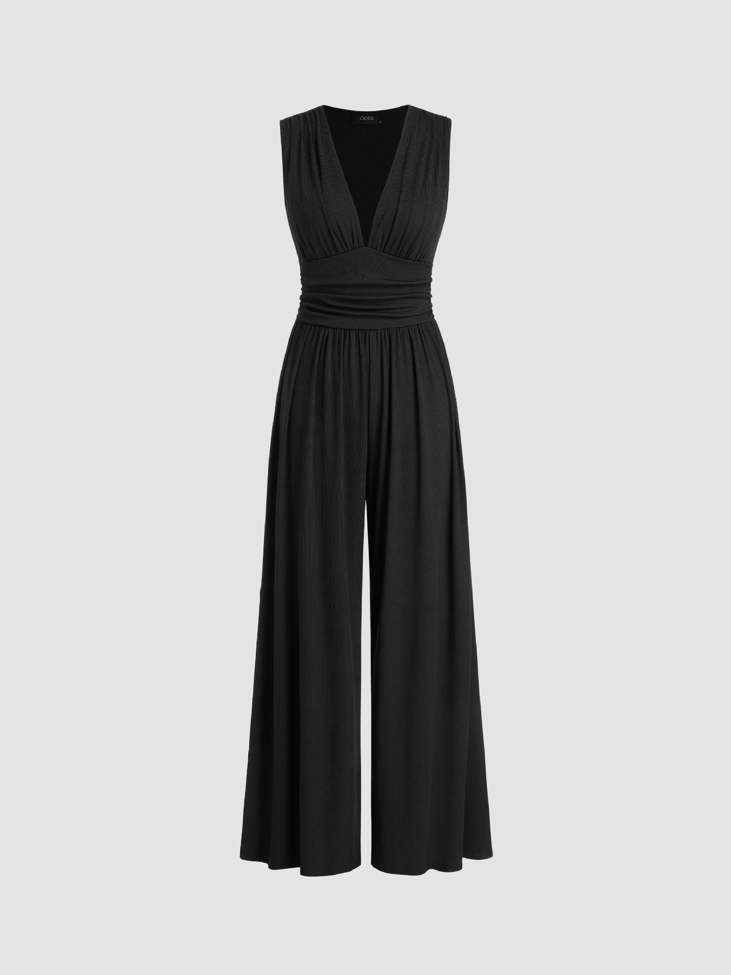 Charity Elegante Mouwloze Jumpsuit met Wijde Pijpen voor Dames