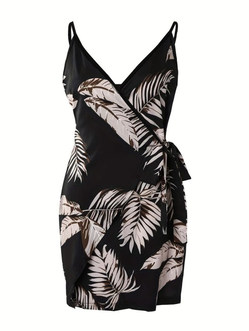 Sexy Europese Stijl Midi Jurk met Heupaccent en Vierkante Hals
