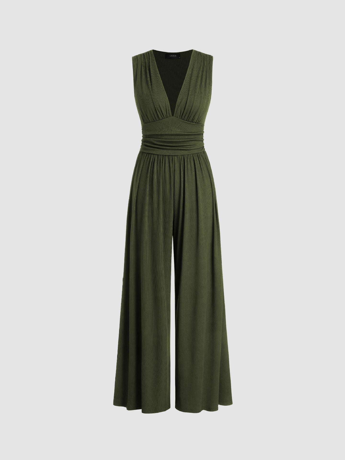Charity Elegante Mouwloze Jumpsuit met Wijde Pijpen voor Dames