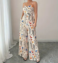 Jumpsuit met Bloemenprint Strapless Sexy Slimming Overall Zomer