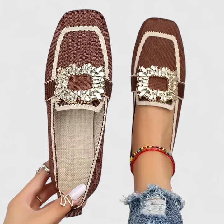Maylora Orthopedische Loafers met Horsebit Detail, Blauw
