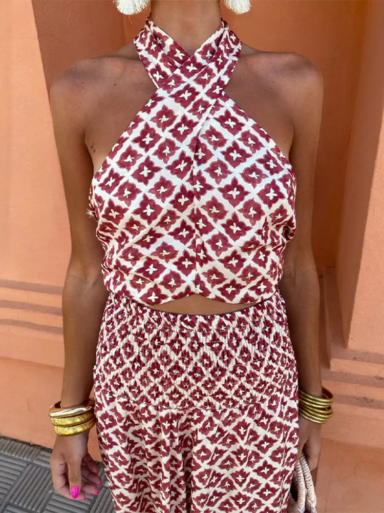 Elsa Elegante Dames Set met Off-Shoulder Ontwerp