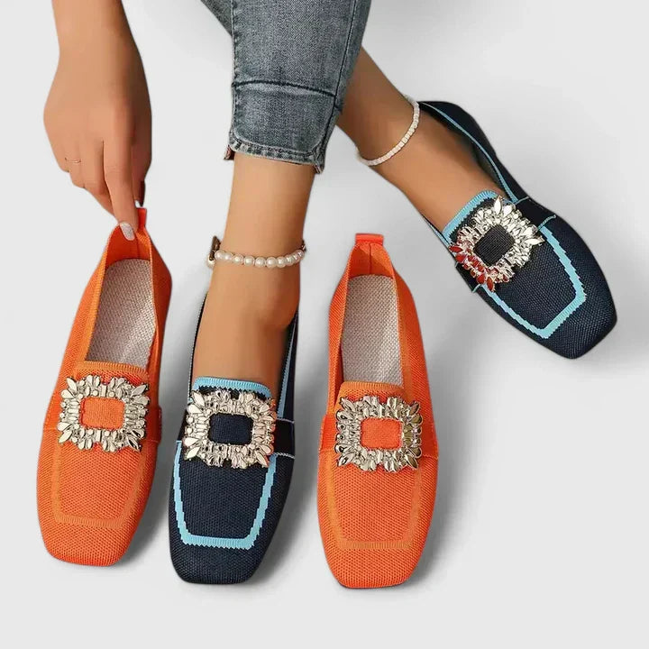 Maylora Orthopedische Loafers met Horsebit Detail, Blauw