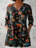 Lange Blouse met V-Hals