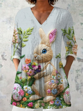 Lange Blouse met V-Hals