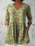 Lange Blouse met V-Hals
