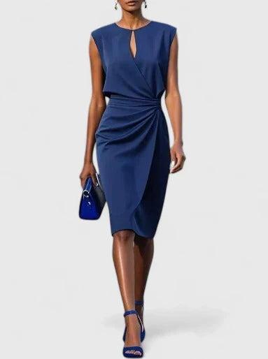 Women's Elegant Sophisticated Midi Dress