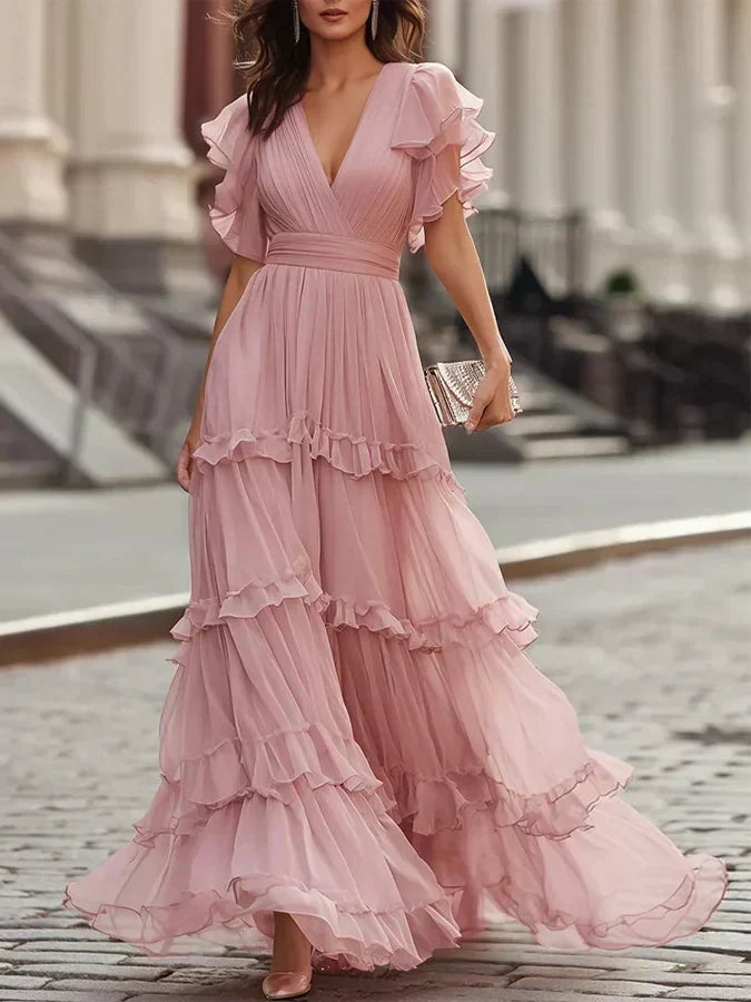 Dames Elegante Bruiloft Maxi Jurk