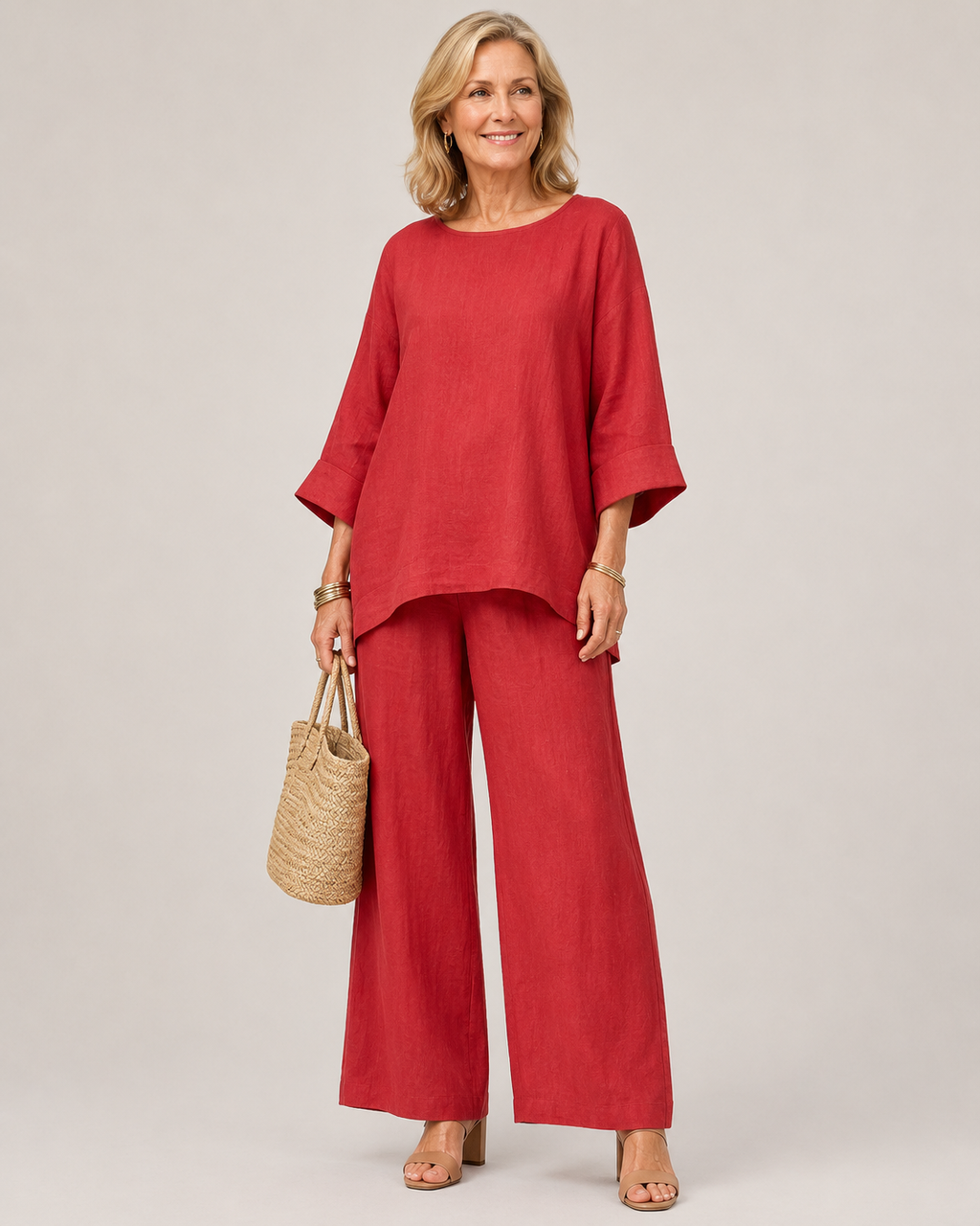 Prue Oversized Tuniek en Wijde Broek Set voor Dames