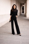 Valentina 3-delige Set van Chiffon, Zwart