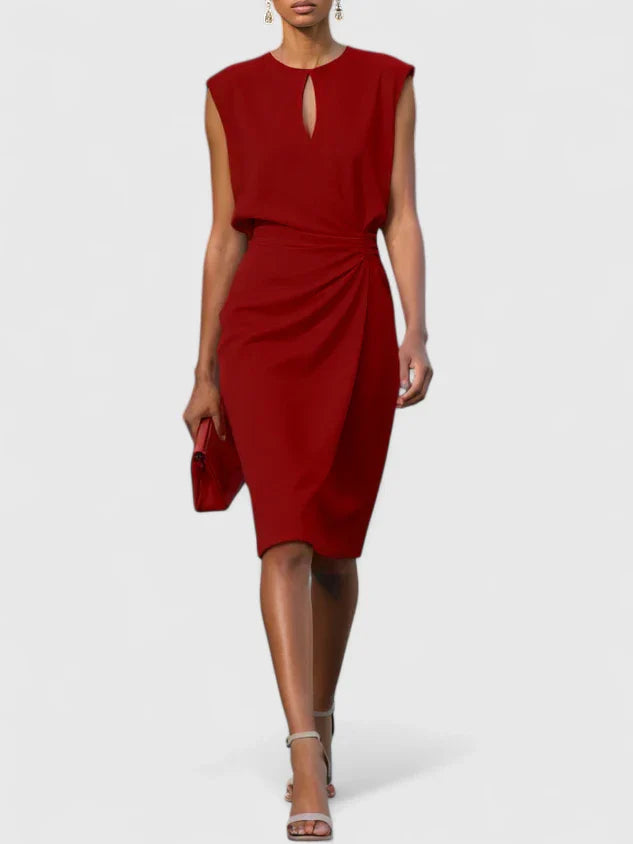 Women's Elegant Sophisticated Midi Dress