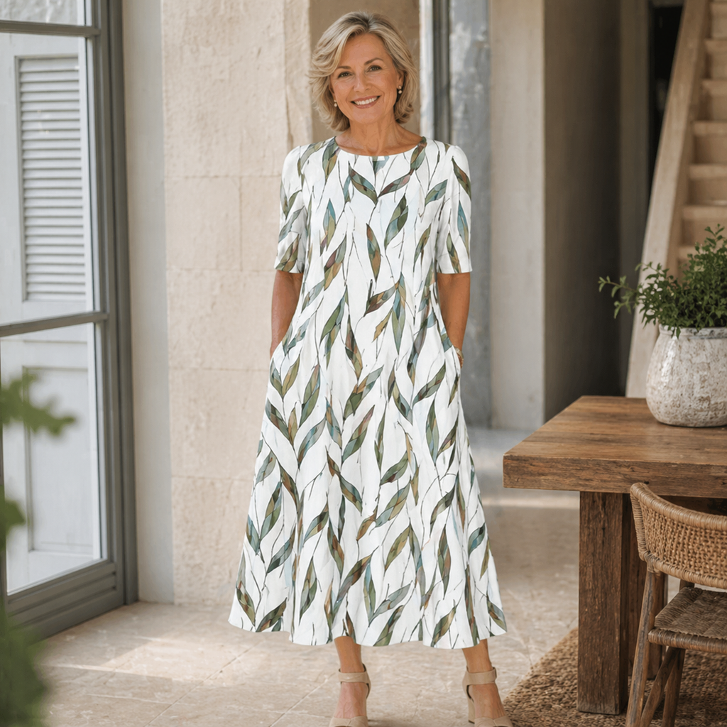 Carol & Olivia New York Sarah Midi-jurk met Bloemenprint