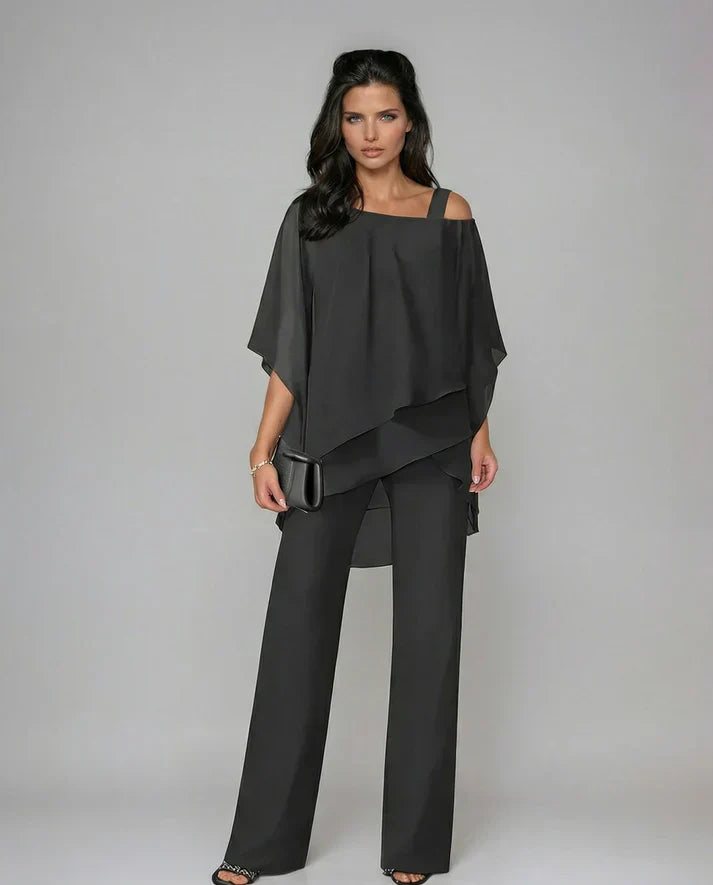 Mariella Tweedelige Set Vloeiend Design voor Dames in Diverse Kleuren