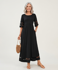 Aubrey Flatterende Midi-Jurk met Buikcorrectie voor Dames, Comfortabel en Elegant
