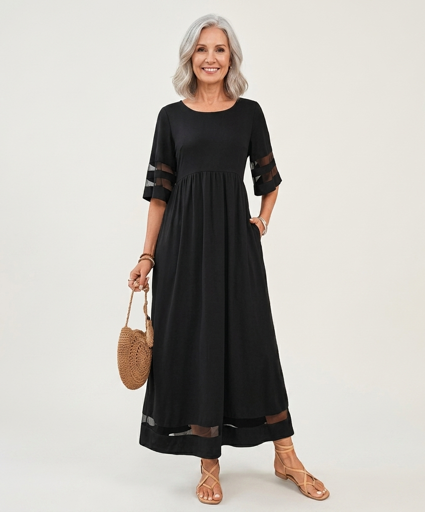 Dames Elegante Corrigerende Midi Jurk