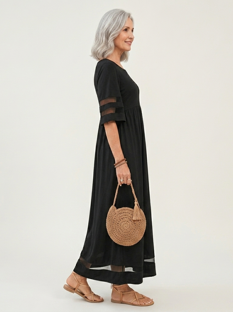 Dames Elegante Corrigerende Midi Jurk