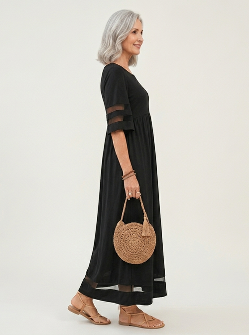 Dames Elegante Corrigerende Midi Jurk