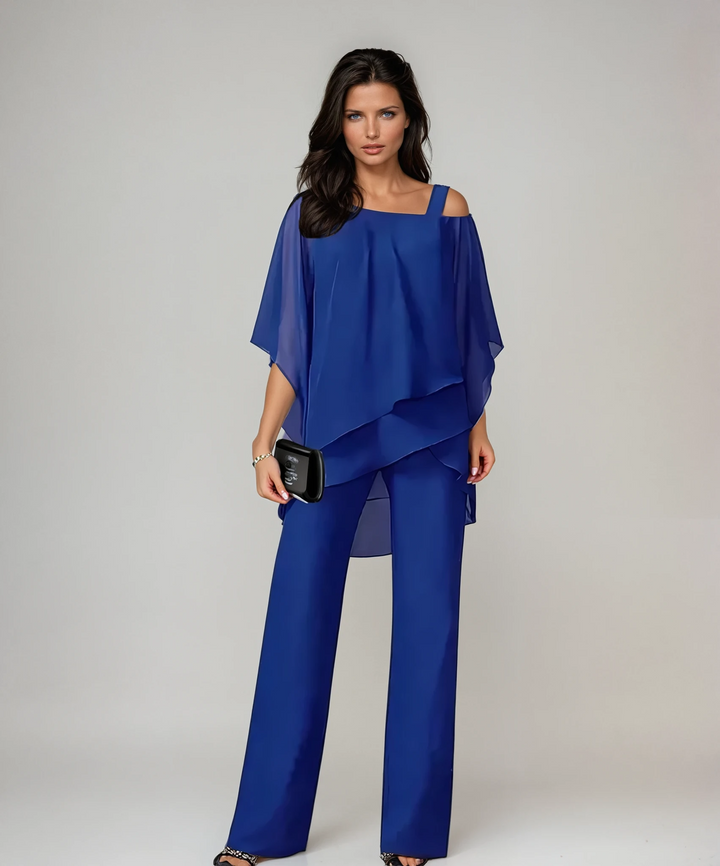 Uppmora Off-Shoulder Batwing Pants Set