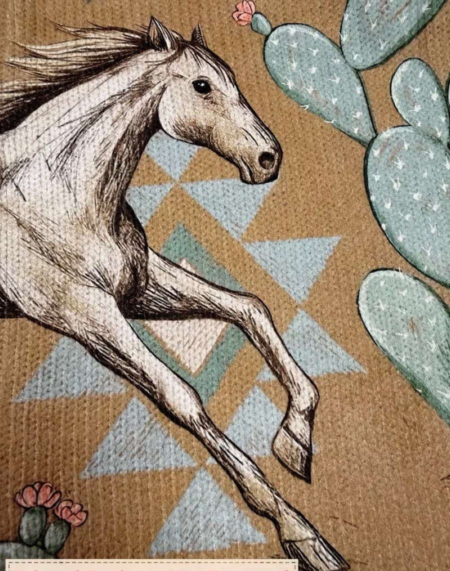 Perpetua™ Paard en Cactus, Rits Cardigan
