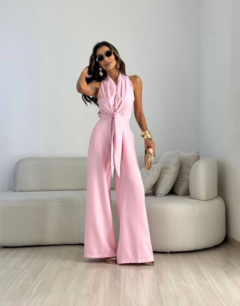 Carol Elegante en Flatterende Jumpsuit met Wijde Pijpen voor Dames