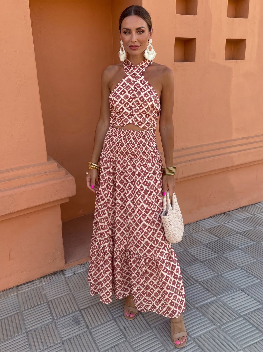 Elsa Elegante Dames Set met Off-Shoulder Ontwerp