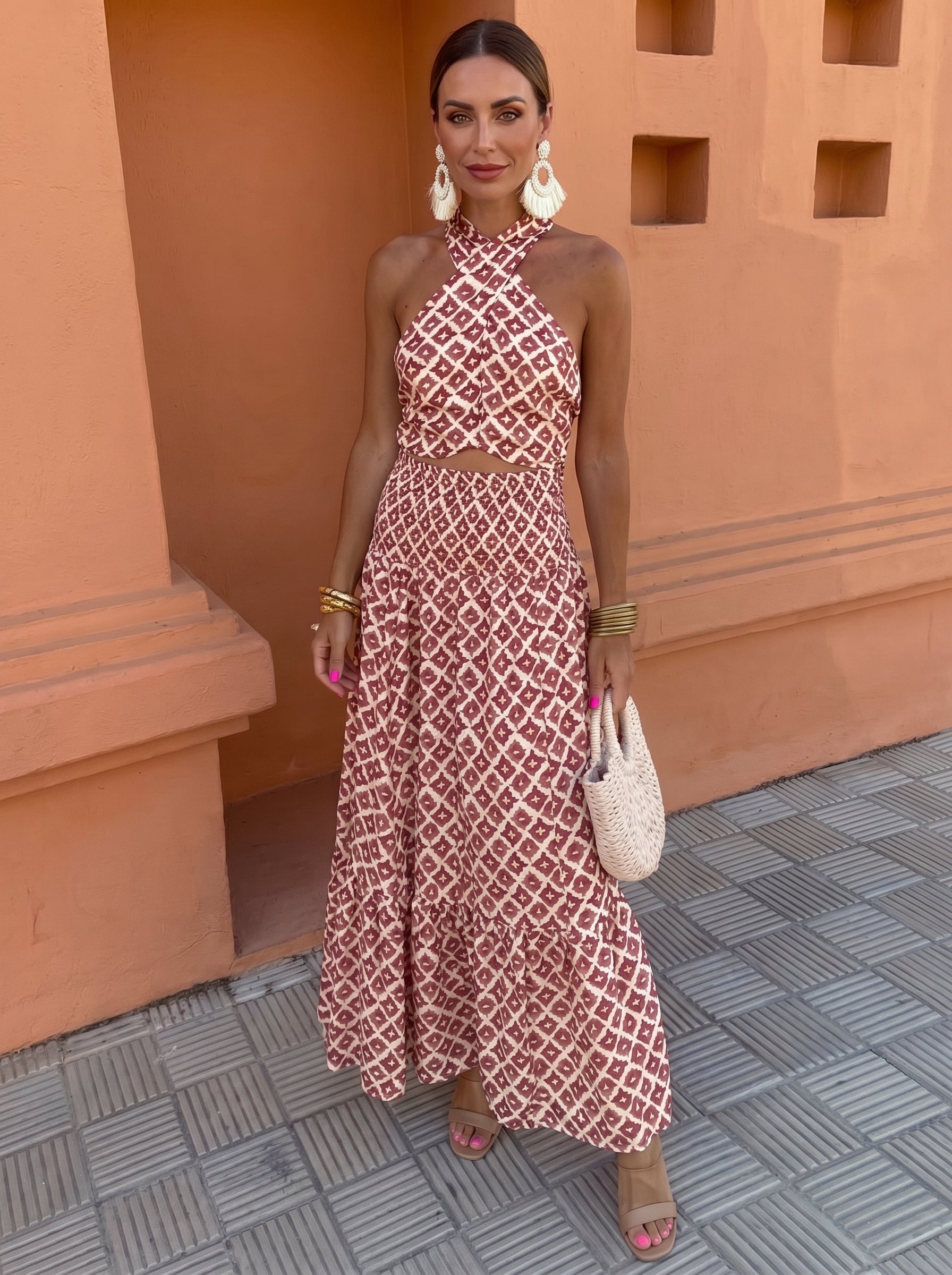 Elsa Elegante Dames Set met Off-Shoulder Ontwerp